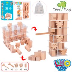 Деревянная игрушка Игра MD 1585 (12шт) Башня, блоки 48шт, фигурки, инструменты,в кор-ке,25-17-5см