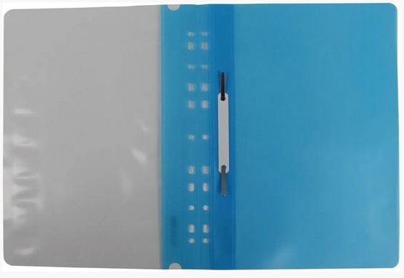 Папка-скоросшиватель E31510-11 Economix с прозрачным верхом А4 с перфорацией глянец, голубой (4044572315311) купить в Украине