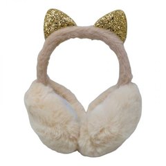 Хутряні навушники дитячі "Котик" (білі) купити в Україні