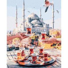 Картина по номерам "Чаепитие в Стамбуле" 40х50 см купить в Украине
