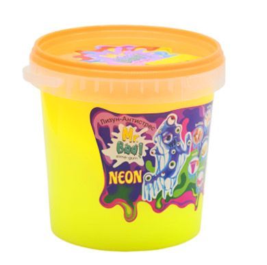 Лизун-антистресс "Mr. Boo: Neon", 1000 г (жел, зел, син, фиол, бел, салат, оранж, роз, корал.)