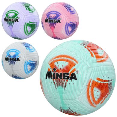 М'яч футбольний MS 3712 (30шт) розмір5, TPU, 400-420г, ламінований, 4кольори, у пакеті купить в Украине
