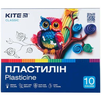 Пластилін, 10 кольорів, 200 г. Kite Classic купити в Україні