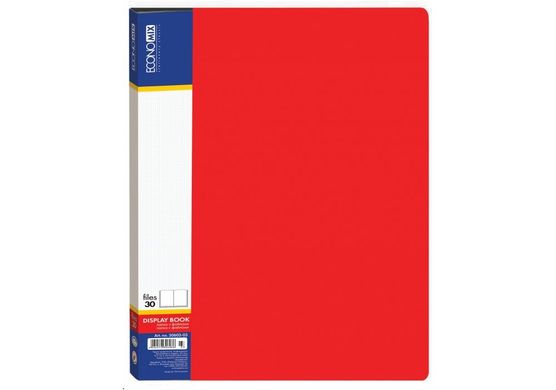 Папка с 30 файлами А4 E30603 Economix (4044572306036) Красный купить в Украине