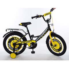 Велосипед дитячий PROF1 18 д. Y1843 Original boy, дзвінок, дод. колеса, чорно-жовтий. купити в Україні