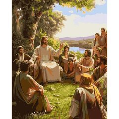Картина за номерами "Ісус в оточенні учнів" 40х50 см купити в Україні