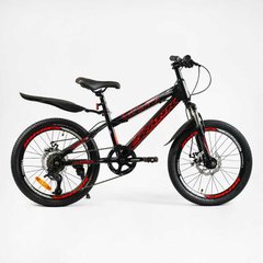 Дитячий спортивний велосипед 20’’ Corso «CRANK» CR-20422 (1) сталева рама, обладнання LTWOO-A2, 7 швидкостей, зібран на 75% купити в Україні