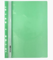 Папка-скоросшиватель E31510-04 Economix с прозрачным верхом А4 с перфорацией глянец, зелёный (4044572315243) купить в Украине