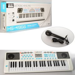 Синтезатор HS4966-68B (6шт) 49клавиш,микрофон,USBзарядное,МР3,на бат-ке,2 вида,в кор,71-26-9см купить в Украине