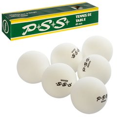 Теннисные шарики MS 0449 (120шт) 40мм, PP, шовный, 1 упаковка 6шт, в кор-ке, 24-4-4см купить в Украине