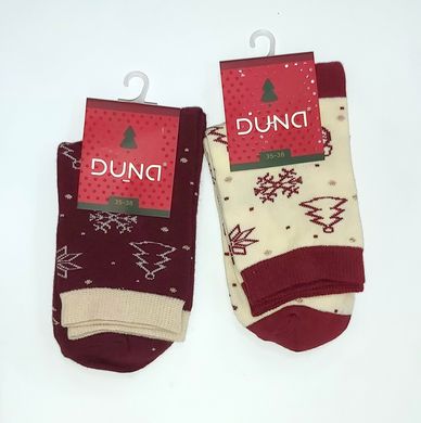Шкарпетки дитячі стрейчові "Новорічні" 964 DUNA р18-20, Молочный купити в Україні