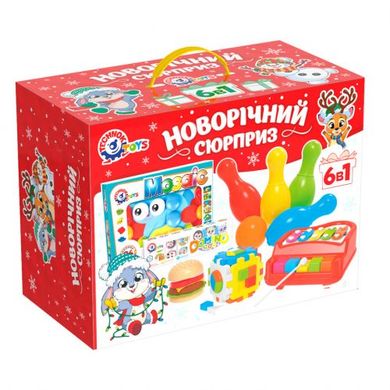 Набор игрушек "Новогодний сюрприз 6в1" 8829 ТЕХНОК (4823037608829)