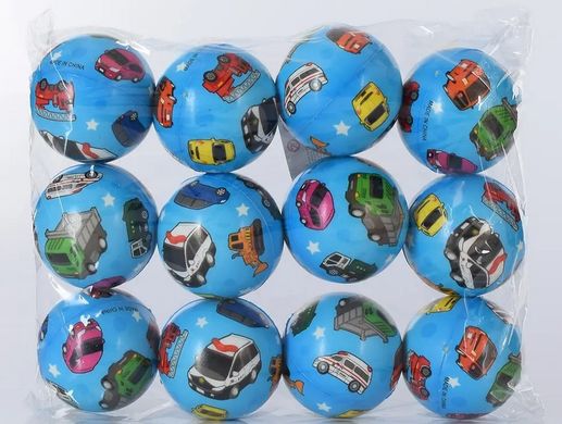 М'яч дитячий фомовий MS 3527 6,3 см, машинки (6903317470723) купити в Україні