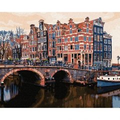 Картина по номерам "Очаровательный Амстердам" ★★★★★ купить в Украине