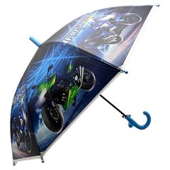 Детский зонт-трость "Гонка", голубой (66 см) купить в Украине