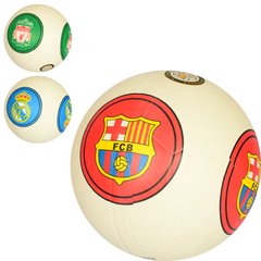 М'яч футбольний VA 0059 розмір 5, гума, гладкий, 380-400г, 3 види (клуби), кул. купити в Україні