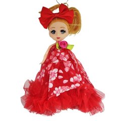 Кукла-брелок з бантом "Роза", червона купити в Україні