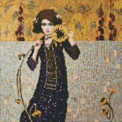 Набір з алмазною мозаїкою "Дівчина з соняшником" 40х40см купити в Україні