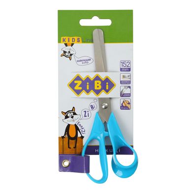 Ножиці дитячі 152 мм із пластиковими 3D-ручками, сині, ZB.5014-02 KIDS Line Zibi (4823078946072) купити в Україні