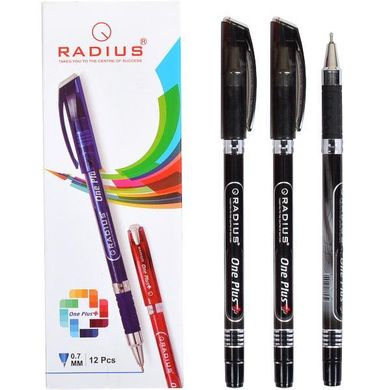 Ручка "One Plus" RADIUS 778439, чорна на олійній основі, 0,7мм (8904054778439) купити в Україні