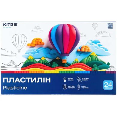 Пластилін, 24 кольори, 480 г. Kite Classic купити в Україні