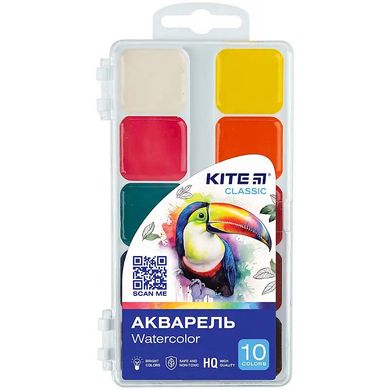 Фарби акварельні, 10 кол. Kite Classic купити в Україні