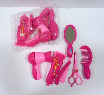Набір перукаря 6030-AA, фен, гребінець, дзеркало, ножиці, в кульці (6903317456246) купити в Україні