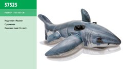 Плотик 57525 (6шт) акула, 173-107см, ручки 2шт, рем компл, в кор-ке, 22,5-20,5-7см купить в Украине