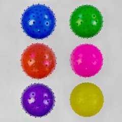 М'яч гумовий масажний З 40285 (400) 6 кольорів, діаметр 24 см, 70 грам купити в Україні