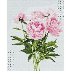 Картина по номерам "Букет розовых пионов" 40x50 см купить в Украине
