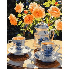 Картина по номерам "Чаепитие в саду" 40х50 см купити в Україні