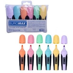 Набор маркеров-текстовыделителей Pastel 6 цветов ВМ.8905-96 Buromax (4823078964632) купить в Украине