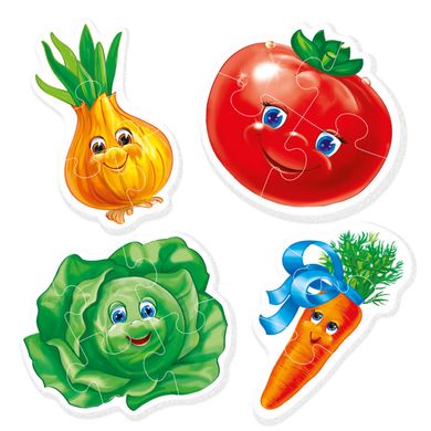 Baby Puzzle «Овощи» VT1106-03 Vladi Toys 16 элементов (4820174841126) купить в Украине