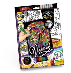 Набор креативного творчества "Бархатная раскраска фломастерами VELVET " купить в Украине