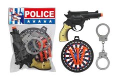 Поліцейський набір 08-21 (288/2) пістолет, мішень, силіконові патрони, наручники, у пакеті купити в Україні