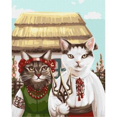 Картина за номерами "Котяча готика" ★★★ купити в Україні