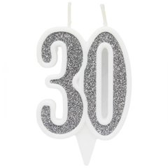Свечка декоративная 30", серебро купить в Украине