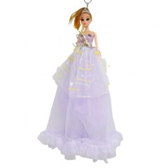 Лялька у бузковій сукні у зірочках у короні 50 см купити в Україні