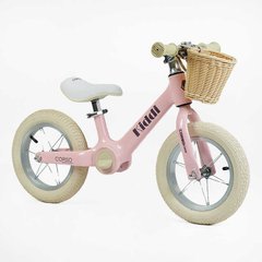 Велобіг "CORSO KIDDI" ML-12009 (1) магнієва рама, колеса надувні резинові 12’’, алюмінієві обода, підставка для ніг, корзинка, в коробці