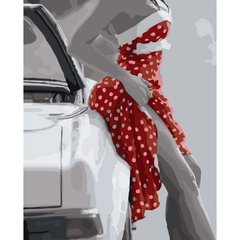 [0009] Картина по номерах 0009 ОРТ кол.Червоне плаття в горошок 40*50 купить в Украине