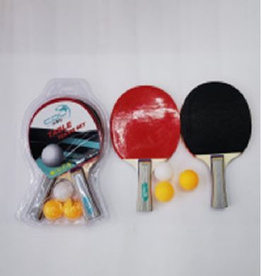 Теннис настольный ТТ2307 (50шт) 2 ракетки, 3 мячика, в слюде купить в Украине