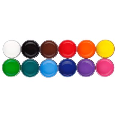Гуашові фарби, 12 кольорів по 20 мл, ZB.6604 KIDS Line ZiBi, в коробці (4823078960818) купити в Україні