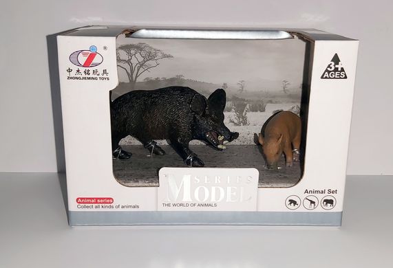 Набор животных "Дикие кабаны" Q 9899 A33 Animal Model, в коробке (6977153240338) Вид D