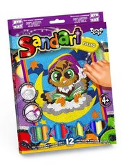 Фреска з кольорового піску "Sandart" Совушка купити в Україні