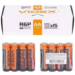 R6P Батарейки Videx AA, сольові (4331) купити в Україні