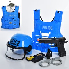 Набор с оружием SW-203 Полицейский, пистолет 22см, жилет, каска, аксессуары, в сетке, (6903317526017) купить в Украине