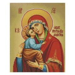 Алмазна картина FA40821 "Акафістна ікона Пресвятої Богородиці", розміром 40х50 см кр купити в Україні