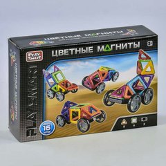 Конструктор магнитный 2426 Play Smart 16 деталей, 5 моделей, в коробке (6990560260294) купить в Украине