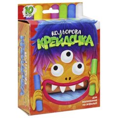Мел цветной "Мелок", большой 10 цветов, КRD-02-01U Danko Toys, в коробке (4823102810904) купити в Україні