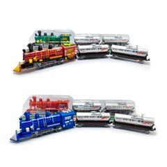 Потяг 538-538B-2Y інерц., вагон 2 шт., 4 кольори, бліст., 58-12-7,5 см.
